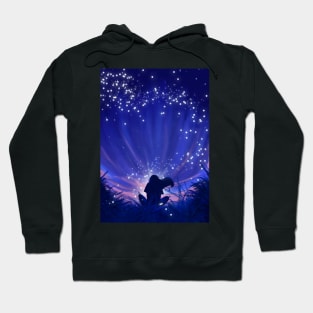 Blue Tints Fireflies Hoodie